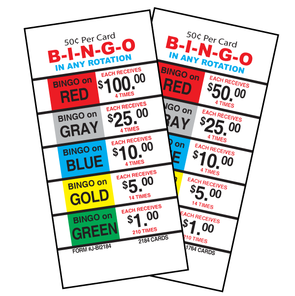 50 Cent Bingo / J-BI1764A / J-BI2184 CARD