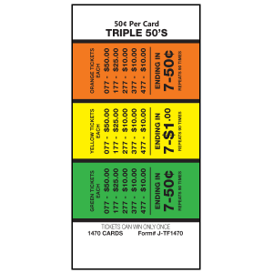 Triple 50's J-TF1470 Card